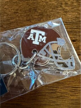 Texas A&M Aggies Football Helmet Bottle Opener Keychain NCAA Fan Accessory